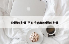 公顷的字母 平方千米和公顷的字母